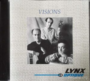 Jean-Francois Delcamp - CD Visions - 1996. 5 tracks: A Vélo, for two guitars and digital percussion - Ballade, for two guitars and vibraphone - Attente, for two guitars and drums - Croqu' Odille for solo guitar - Llanos for two guitars and drums.