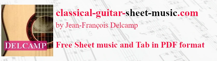 Free Classical Guitar Sheet Music and TAB in PDF format