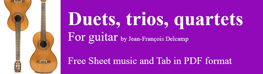 Duets trios quartets - Classical Guitar Sheet Music and TAB in PDF