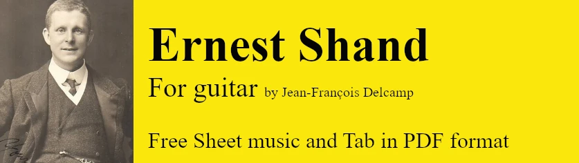 Ernest Shand for classical guitar - Free Sheet music and Tab in pdf