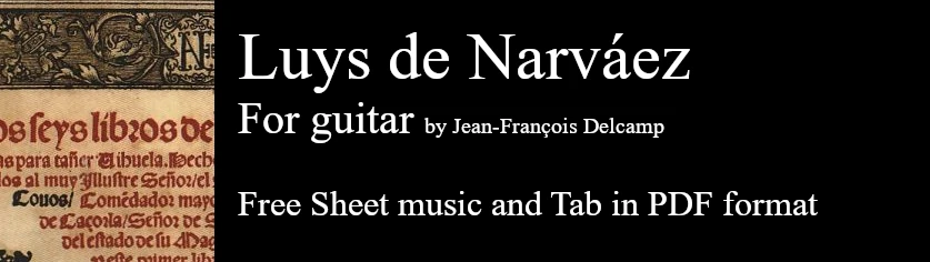 Luys de Narváez - Free Sheet music and Tab in pdf