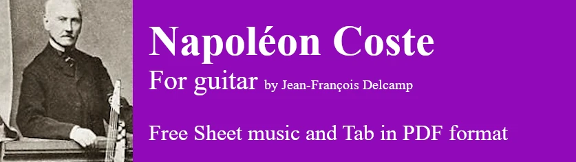 Napoléon Coste - Free Sheet music and Tab in pdf