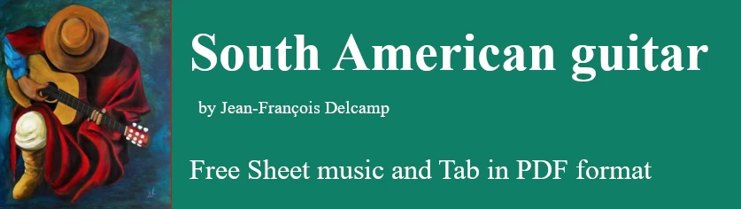 South American music for classical guitar - Free Sheet music and Tab in pdf
