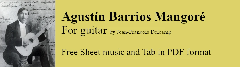 Barrios guitar sheet music pdf free download