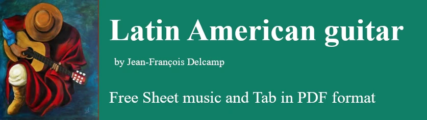 Latin American music for classical guitar - Free Sheet music and Tab in pdf